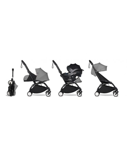 All-in-one BABYZEN stroller YOYO2 0+, car seat and 6+ | Black Chassis Grey